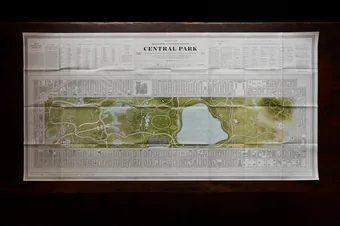 Nat Slaughter's map of Central Park